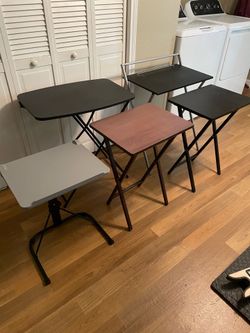 Various TV trays / work tables