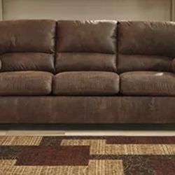 Bladen Coffee Faux Leather Sofa 