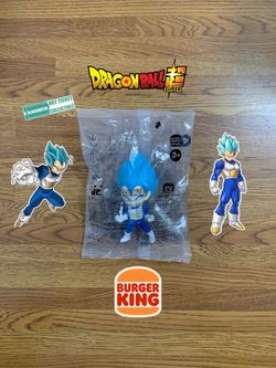 Burger King | Dragon Ball Super King Jr. Kids Meal Toy (Super Saiyan God Super Saiyan Vegeta)