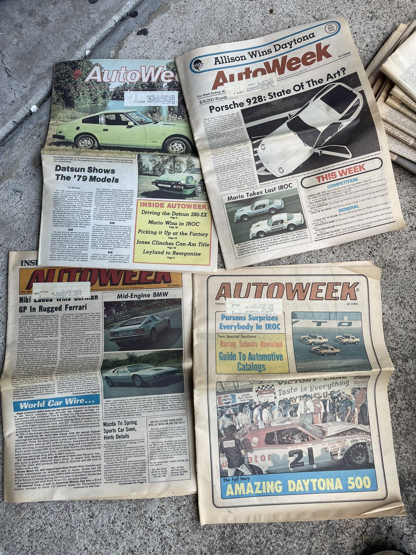 Vintage 1970’s AutoWeek Newspaper