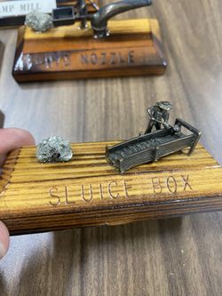 Vintage Gold Mining Figurines