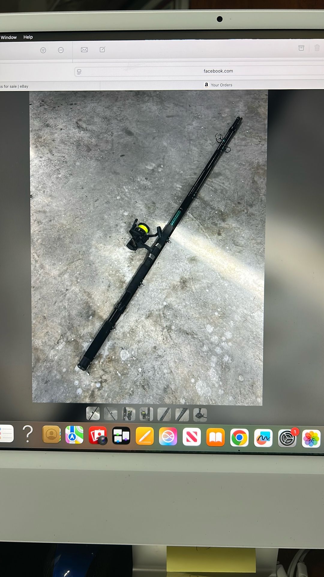 12’ Shakespeare Tidewater Fishing Rod and Shani FX-B500