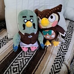 Animal Crossing Plushies (Blathers & Brewster)