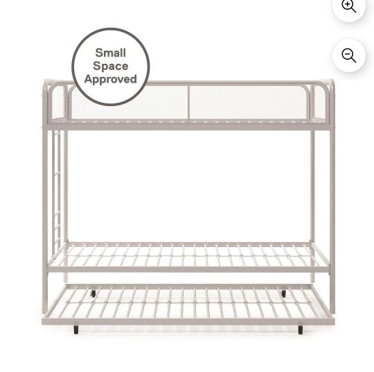 New Inbox Triple Twin Bunk Bed With Trundle Mattress Not Included