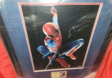 AMAZING SPIDERMAN ANDREW GARFIELD 11X14 AUTOGRAPHED SIGNED FRAMED PHOTO WITH COA CELEBRITY AUTHENTICS
