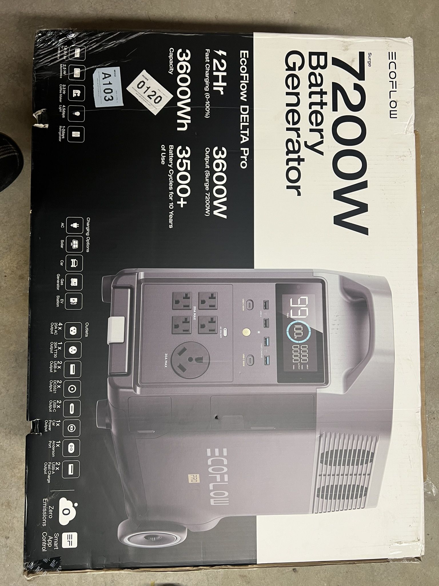 Ecoflow Delta Pro Solar Generator 3600KWH