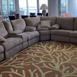 Large Sectional Recliner Sofa – Good Condition 
