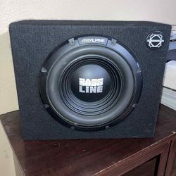 Alpine Bass Line SWA-12S4 In Bassworx Sub Box