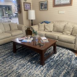 Sofa And Loveseat And Coffee Table 