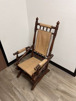 Antique Victorian Platform Rocking Chair