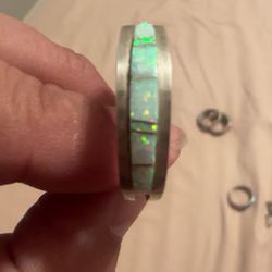 Men’s Native Opal Sterling Silver Ring
