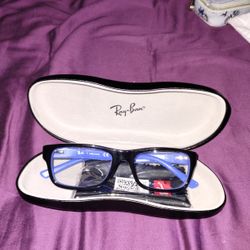 Black and Blue Adult Unisex RayBans Glasses