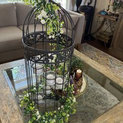 Birdcage Staircase Candle Stand  / Living Room, Dining Table Centerpiece , Or Bedroom Decoration