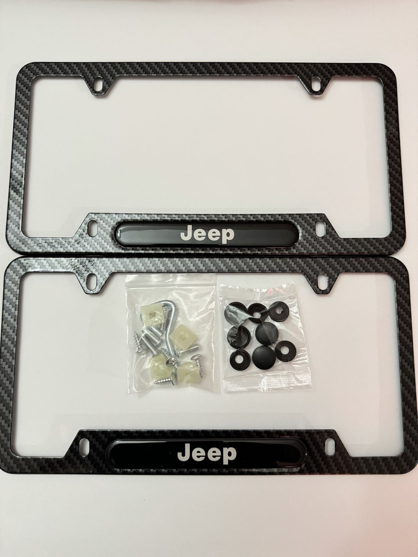 JEEP Carbon Fiber Frame Plates Set 2
