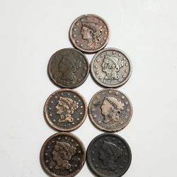 Antique Large Cent Coins - U.S Antique Large One Cent Coins