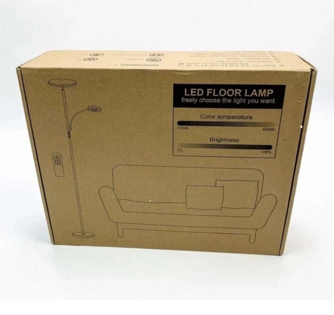 Stehlampe LED Dimmar mit Leselampe, Super