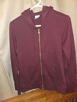 Red zip up