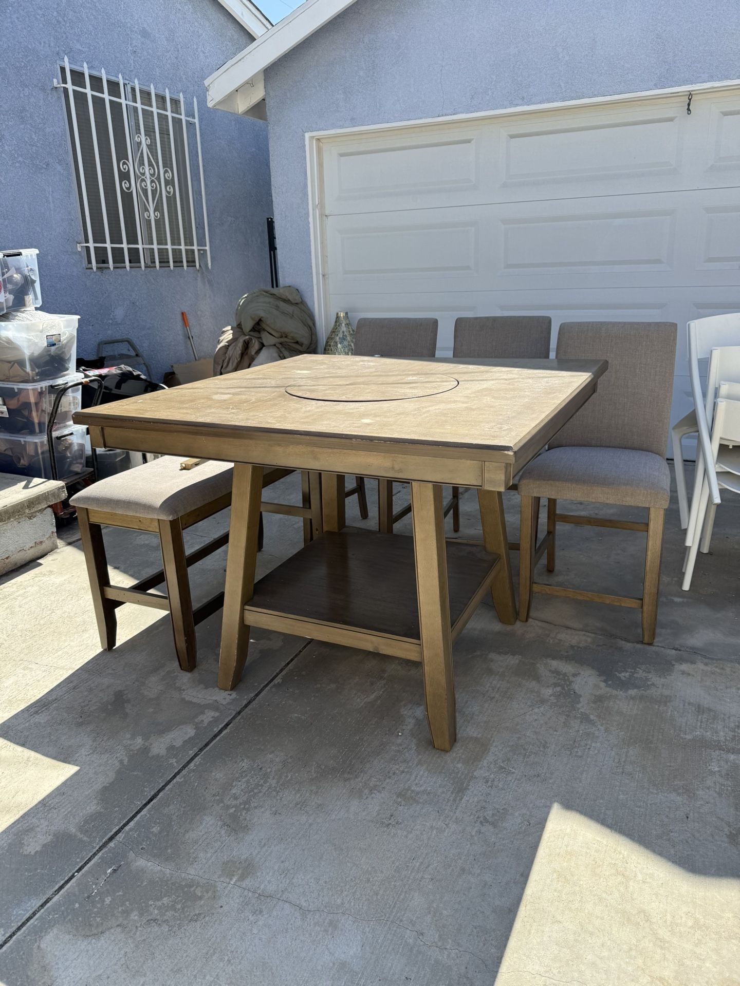 Ready To Leave… Dining Room table w/Lazy Susan