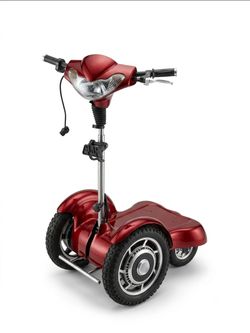 Red 4-Wheel Electric Standing Chariot E- Scooter