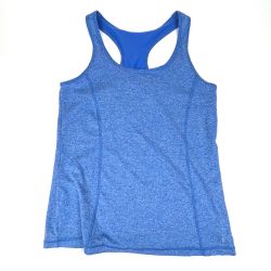 Danskin Now Semi-Fitted Athletic Tank Racerback Blue Sz. M