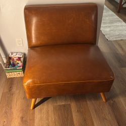 World market leather Chair