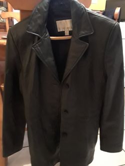 Nine West women's medium leather jacket