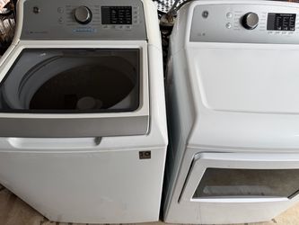 GE super capacity, washer and electric dryer