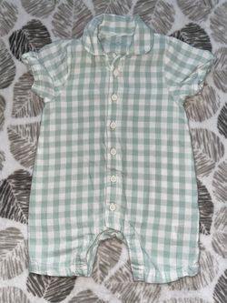 Mothercare 9-12 months Gingham Baby romper