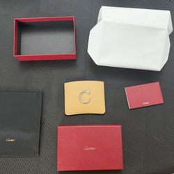Italy Cartier SIMPLE CARDHOLDER PANTHERE CALF CAMEL