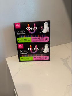 Kotex pads, 2x$10