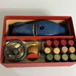 Vintage Schuco Varianto 3000 Wind-Up Car Set w/ Box & Accessories – US Zone Germany Works 1940s–1950