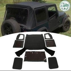 Black Soft Top Jeep Wrangler Tj 1 