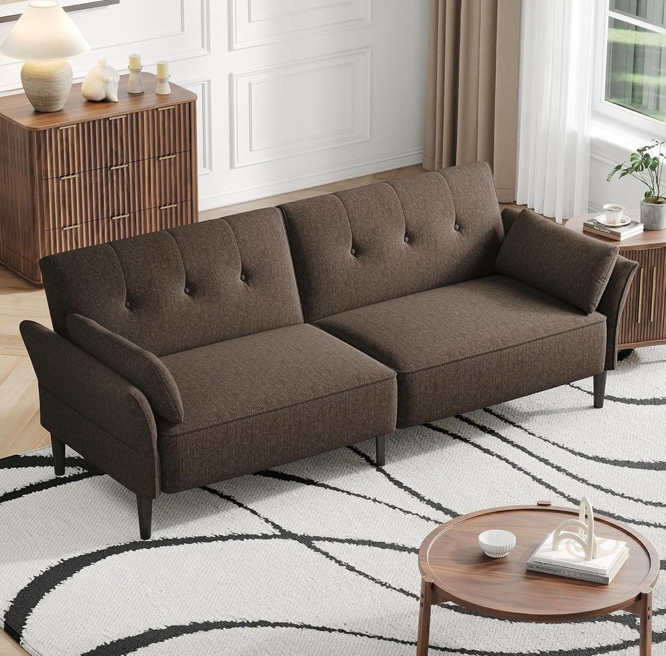 🛋️ Versatile Futon Sofa Bed – Comfy & Space-Saving