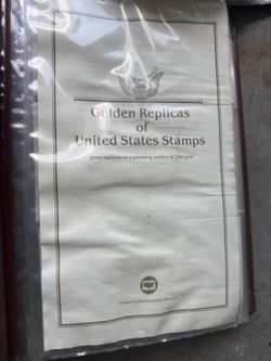 Golden Replicas Of United States Stamps