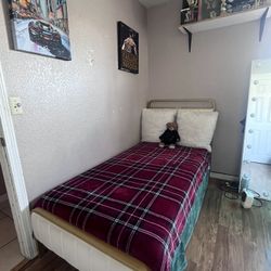 Twin Bed For Sell With Mattress 