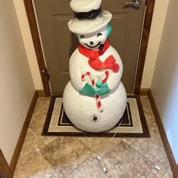 Vintage 41” Blow Mold Snowman