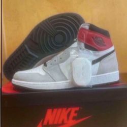 Nike Air Jordan 1 Retro High OG Gray Light Smoke Grey White  Size 13 Brand New
