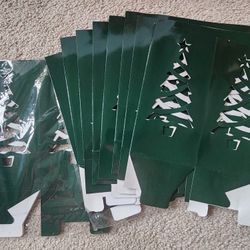 Set Of 15 Christmas Tree Outdoor Luminaries