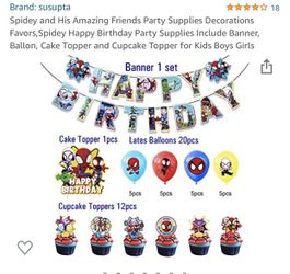 Spidey & Friends Birthday Party  Thumbnail