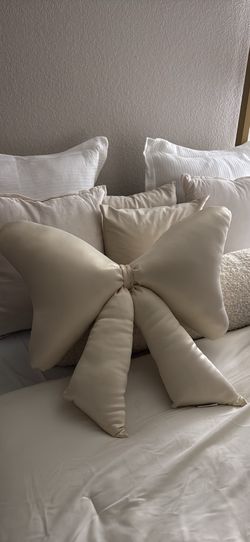 Satin Bow Pillow