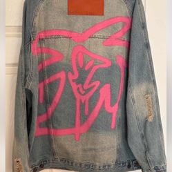 Palm Angles Jean Jacket  Large 