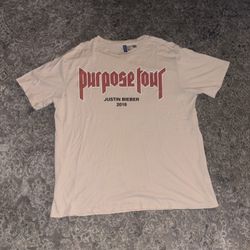 Purpose Tour Justin Beiber H&M Merch Tee