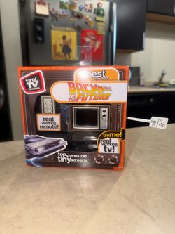 New Tiny TV Classics Back to the Future Collectible TV with Real Working Remote