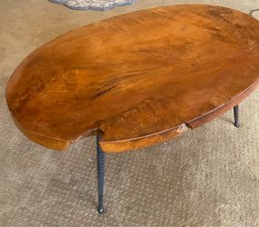 One piece solid wood coffee table