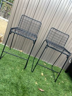 2 Metal Chairs