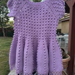 Vintage Hand Knitted Dress 