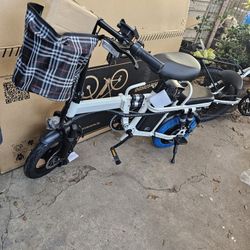 26mph Foldable Electric Bicycle  2 Seater
