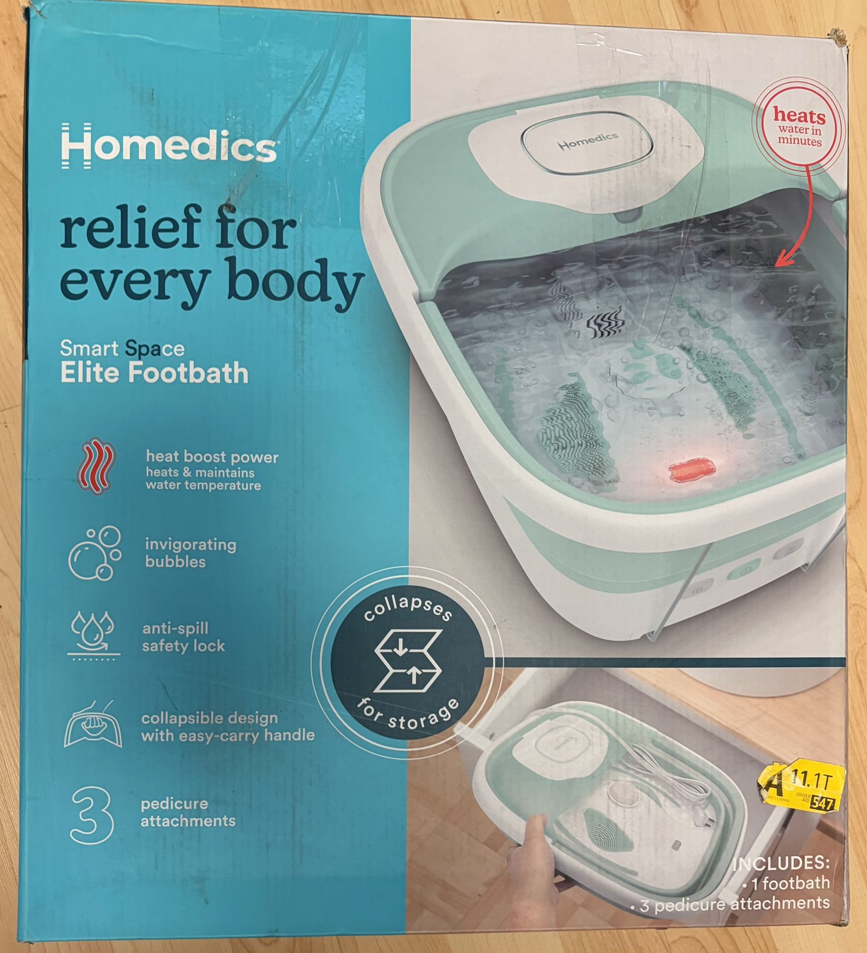 HoMedics Footbath / Spa - NEW