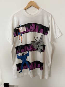 Vintage XL Fruit Of The Loom The Tick Mega Print Shirt Fox Kids 1995 UNWORN RARE