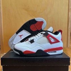 Nike Air Jordan 4 Retro Red Cement DH6927-161 Size 10.5 Brand New